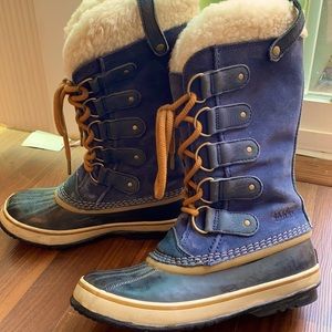 Sorel Joan of Arctic Blue/Navy winter boot size 8